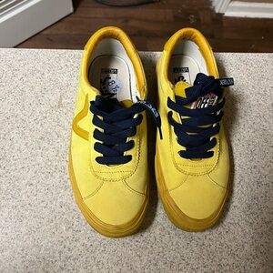 Vans Yellow Sneakers with Black Accents
